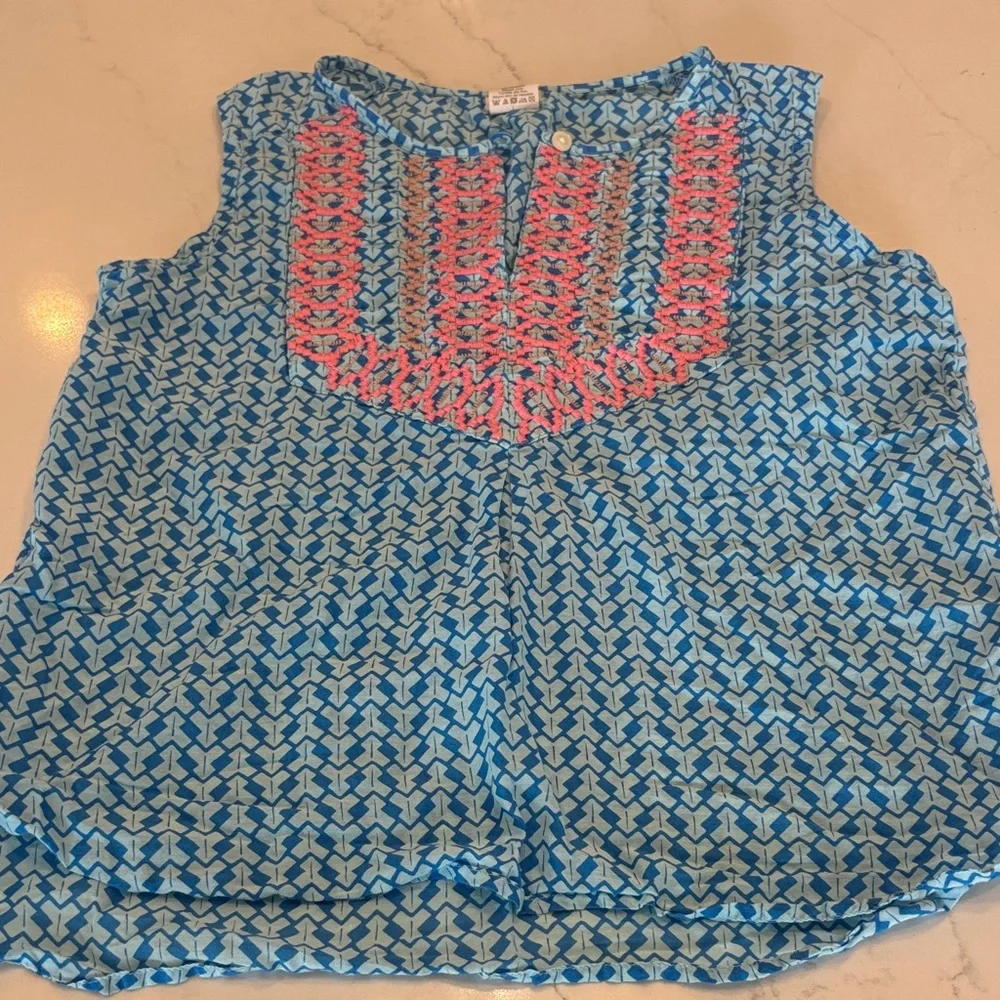 Crewcuts Blue and Pink Kids Blouse